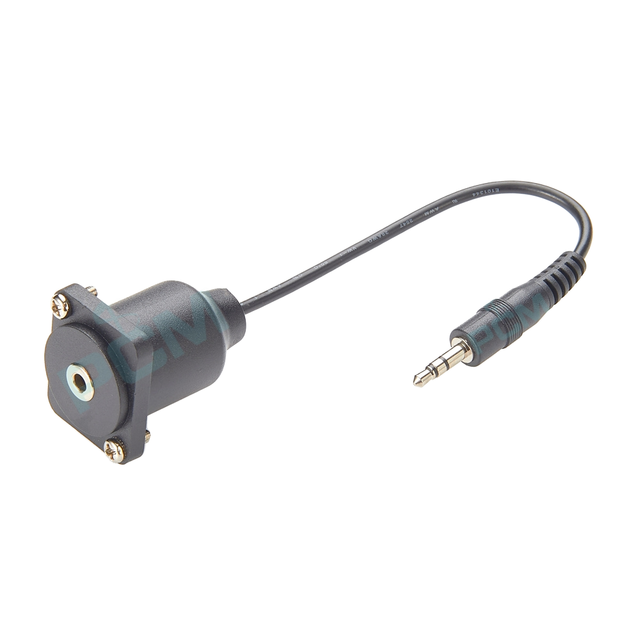 A Brand New D Serial 3.5mm Stereo 3-core 3p Female to Male Xlr Mount Extension Cable D-type Trs Audio Chassis Flush Plc
