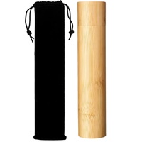 Urna de Bambú para Cenizas, Recuerdo Conmemorativo para Cenizas, Cabello, Flores Secas, Portátil