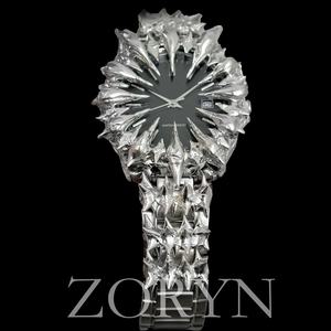 Reloj de Cuarzo Alabastro de Diseño Personalizado para Hombre, Único con Movimiento Japonés MIYOTA, Esfera de Acero Inoxidable con Púas, Estilo Gótico - Product Image 6