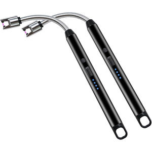 Briquet électrique USB moderne coupe-vent pour cuisine, allume-feu long pour bougies, barbecue, cuisinière à gaz, pistolet d'allumage rechargeable à arc plasma sans flamme pour fêtes - Product Image 1