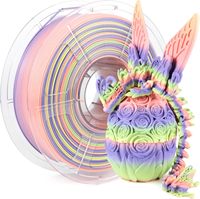 Filament PLA 3D bicolore néon 1,75 mm, luminescent dans le noir/réactif aux UV, PLA lumineux pour la création et la décoration nocturne