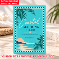 Mélangeur de cartes de Mahjong imprimées pour les jeux de plage, les loisirs à domicile et les fêtes sur la plage