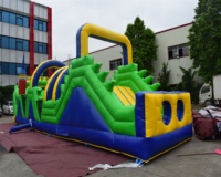 2025 Offre Spéciale géant Dragon Style gonflable course à obstacles jeu de sport pour adultes et enfants château gonflable