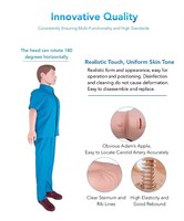 Simulador de RCP de cuerpo completo Versión de control digital Maniquí de RCP en ciencia médica para Escuela de Medicina y entrenamiento de enfermera Sin impresora