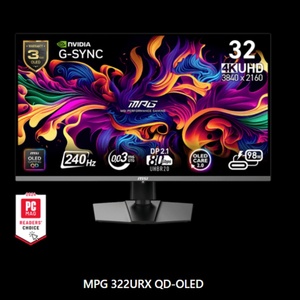หน้าจอเล่นเกม MSI MPG QD-OLED 322URX 240Hz 0.03MS GTG 3840x2160 (UHD) 99% DCI-P3 - Product Image 1