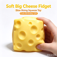 Jouet anti-stress en forme de fromage à presser, mignon, doux, à remontée lente, sensoriel, pour enfants, vente en gros