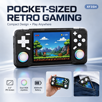 Console de jeu portable rétro XF35H 3,5 pouces, manettes RGB doubles, batterie longue durée 4000 mAh, lecteur de jeux portable