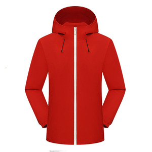 Veste d'extérieur coupe-vent personnalisée avec logo, unisexe, légère, à manches longues, imprimée, uniforme de travail, fine, simple couche - Product Image 2