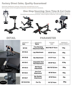 Có thể điều chỉnh ổn định Pad tập tin đính kèm mà không có cơ sở đứng miễn phí, có thể được sử dụng cho tập thể dục quả tạ khác nhau - Product Image 3