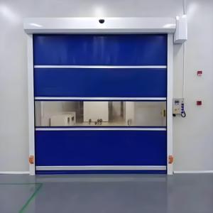 Ouvre-porte automatique à rouleaux rapide pour fournisseur, pour portes <span class=keywords><strong>PVC</strong></span> à haute vitesse, pour entrepôts et supermarchés, thermique - Product Image 2