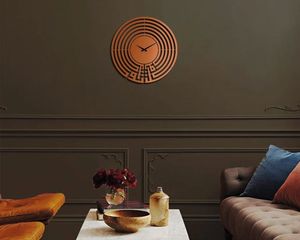 Reloj de pared islámico de Metal silencioso Tawakkul, decoración islámica para el hogar, reloj de pared árabe, relojes cúficos para pared - Product Image 6
