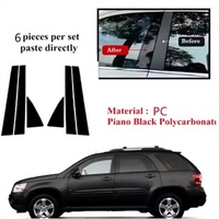Chevy Equinox 2005-2023 Araba Kolon Siyah Ayna Orta Kolon Modifiye Pencere Kapı Çerçevesi Kapak Aksesuarları PVC