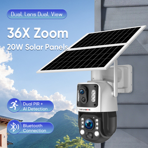 LS VISION 6MP AI 4G kamera surya keamanan 36X perbesaran penutup bola logam fungsi Pan-Tilt deteksi gerakan kamera Cctv - Product Image 6