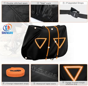 Stockage extérieur étanche toutes saisons 600D Oxford Bike Cover SUV-Réflecteurs de nuit légers pour le <span class=keywords><strong>transport</strong></span> - Product Image 2