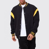 Veste universitaire OEM avec logo en chenille et lettre personnalisée Veste d'hiver Letterman à coupe ample pour uniforme scolaire