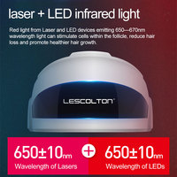 Lescolton LLLT appareil de croissance de cheveux Laser LS-D601 650nm LED lumière rouge Machine de croissance de cheveux Laser pour la perte de cheveux