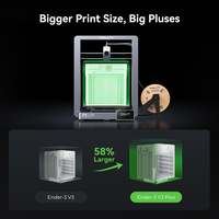Versión Global Creality, Impresora 3D Industrial Ender-3 V3 Plus de Alta Calidad, Kit de Impresión 3D Automático, PLA 1.75mm, Nuevos Motores Dobles para el Eje Y