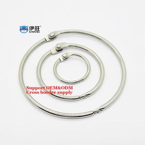Metal Nickel Plated Book Binding <b>Rings</b> Loose Leaf <b>Binder</b> <b>Rings</b> for Notebook - Product Image 2