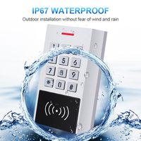 Clavier de contrôle d'accès intelligent Tuya Wifi avec boîtier métallique étanche IP67, lecteur de carte RFID, système de contrôle d'accès 12~80V DC/12~55V AC