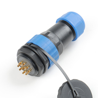 SD28 konektor kabel kabel Pria Wanita, kawat penghubung tahan air untuk FPC Industrial soket IP68 3/4/5/6/7/9P 25A/45A