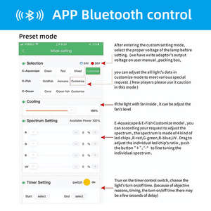 Lámpara LED regulable Week <span class=keywords><strong>Aqua</strong></span> para acuarios de arrecife de coral, iluminación para acuarios de agua salada - Product Image 4
