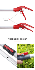 エクステンション式ステンレス製果物摘み取り器、ゴム製キャッチャー付き、リンゴ・桃摘み取り用、農園・庭園用摘み取り器具 - Product Image 3