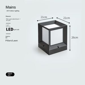 Luz Led de Césped para Patio al Aire Libre Luces de Bolardo Led de Bajo Voltaje Lámpara de Bolardo de Jardín - Product Image 6