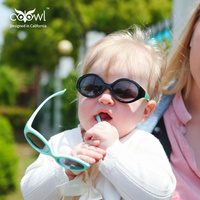 Lunettes de soleil pour enfants CPC Infant Baby de haute qualité pour enfants pour 0-1 ans Silicone souple UV400 de petite taille avec lentille polarisée rouge
