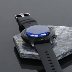 Cadran de montre intelligente en saphir bleu à découpe diamant personnalisée en usine avec écran AMOLED, charge magnétique, suivi de la fréquence cardiaque - Product Image 2