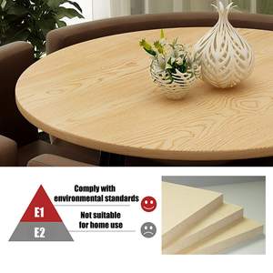 Moderne ronde eettafel en stoelenset van bamboe voor 4 personen, eetkamermeubilair voor thuis - Product Image 6