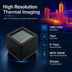 Module d'imagerie thermique infrarouge 1280x1024, module de caméra non refroidi, noyau de caméra 8-14um LWIR 25Hz 30Hz, module d'imagerie thermique infrarouge non refroidi - Product Image 4