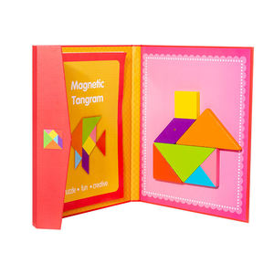 Giocattoli <span class=keywords><strong>di</strong></span> legno per bambini Montessori strumenti didattici Tangram magnetico Puzzle 3D forma creativa blocchi <span class=keywords><strong>di</strong></span> costruzione educativo Puzzle Game - Product Image 3