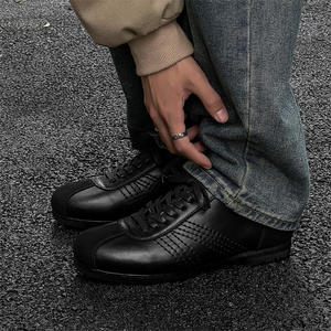 Chaussures habillées d'hiver pour hommes, empeigne en maille respirante, cuir véritable, souples, décontractées, pour les fêtes, les mariages, les affaires, tendance, imperméables - Product Image 5