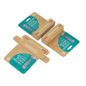 Boîte en papier kraft américain personnalisé recyclé avec impression à <span class=keywords><strong>l</strong></span>'encre de soja écologique avec trou de suspension pour rouge à <span class=keywords><strong>l</strong></span>èvres ou tube d'emballage - Product Image 4