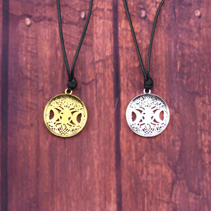 Vintage Supernatural Albero Della Vita Ciondolo Wiccan Pentagram Amuleto Pentagramma Collana - Product Image 5