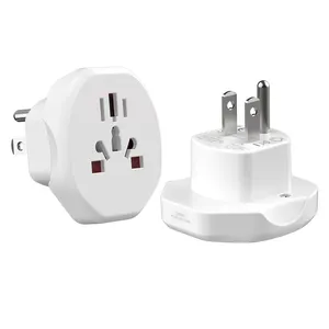 Wontravel plug travel adapter universal ac outlet schuko world UK EU socket to USA plug