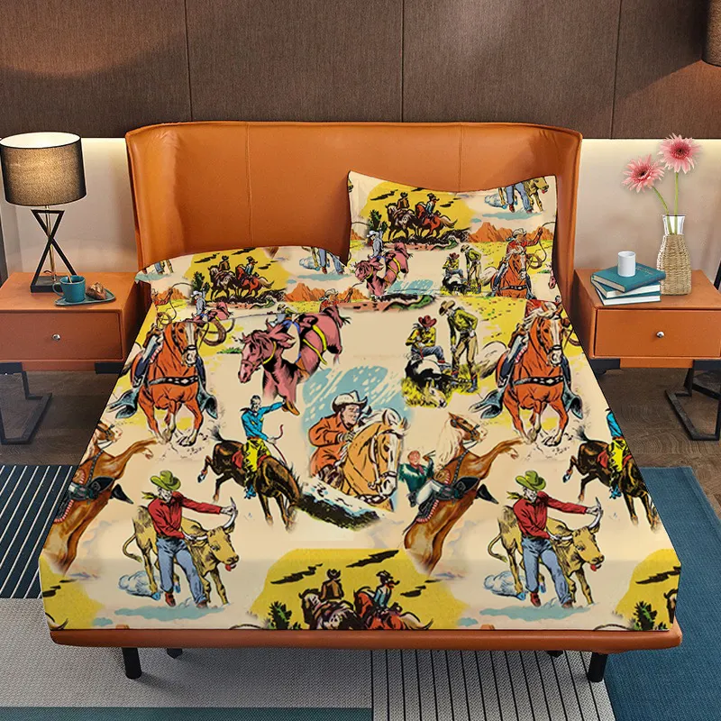 Sprei Rumbai Macan Tutul Motif Sapi Desain Kustom