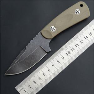 Couteau de survie et de chasse à lame fixe en acier D2 avec manche G10 personnalisable et étui Kydex, qualité DIY OEM pour le camping - Product Image 2