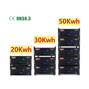แบตเตอรี่ลิเธียมไอรอนฟอสเฟตแบบแท่งปริซึม 48V 10kW 40kWh 51.2V ชาร์จไฟได้ ใช้พลังงานแสงอาทิตย์  แบบติดตั้งบนชั้นวาง  แบตเตอรี่แบบแยกส่วน  400Ah  พร้อมระบบจัดการแบตเตอรี่ (BMS)  สำหรับระบบไฮบริดกริด - Product Image 1