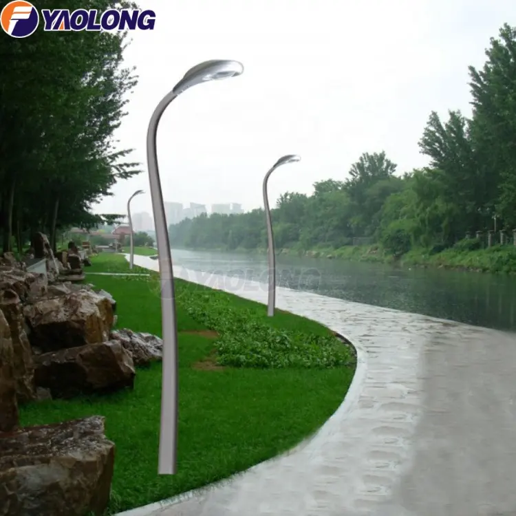 Yaolong S in alluminio a forma di 4 meter yard palo della lampada con il basamento
