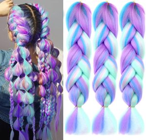 Extensions de <span class=keywords><strong>cheveux</strong></span> synthétiques en fibre haute température, tresses courtes bob crochet 48 pouces, lisses yaki, jumbo, pas chères - Product Image 1