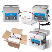 Mesin Pembersih Ultrasonik Digital 200W 9L 40kHz Stainless Steel Listrik untuk Rumah Tangga & Hotel, Garansi 12 Bulan, untuk Mobil & Gigi