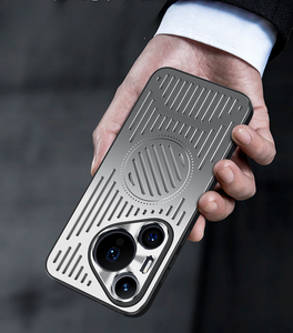 Convient pour Huawei Pura 80 Pro Shell Metal Cooling Mobile Phone case Pura70 Magnetic P60Pro Breathable P50 Protective Cover - Product Image 2