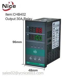 CHB402 48*96MM K Type 400 Degree PIDとAlarm Programmable Intelligent Thermostat Digital Temperature Indicator Controller