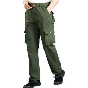 Wear Resistant Labor Protection Working Clothes Multiple Pockets Welding Trousers Men Work Pants