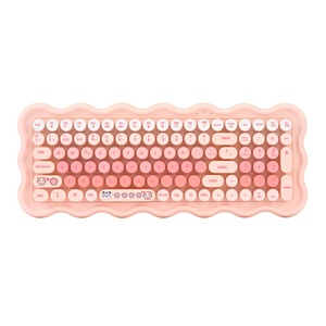 Dễ Thương Đa-Màu Máy Đánh Chữ Phong Cách Vòng Keycap Bàn Phím Màu Hồng 98-Key 2.4G Không Dây Bàn Phím Máy Tính Và Chuột Thiết Lập Cho Cô Gái - Product Image 5