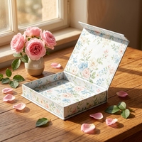 Boîte cadeau rigide en carton de luxe sur mesure pour flacons de sérum, parfum, lotion, bougies, portefeuilles, avec doublure en éponge