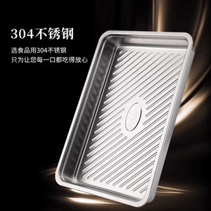 Stainless Steel Food <b>Storage</b> <b>Containers</b> Rectangle Clip-On Lid Airtight Freezer Safe Heating Dishwasher Safe <b>Kitchen</b> Set - Product Image 5