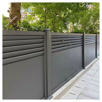 Valla de Aluminio Metálica Plana, Segura y Fácil de Montar, Valla de Malla Metálica para Comunidades de Villas y Uso Residencial