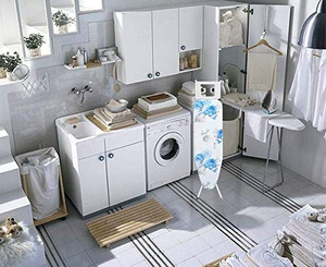 Planche à repasser verticale personnalisable, pliable pour la maison, avec housse en coton métallique pour vêtements - Product Image 3